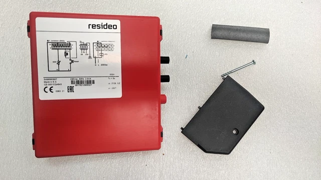 Coffret de sécurité Plexo pour chaufferie IP55 IK07 avec 2 voyants , 1