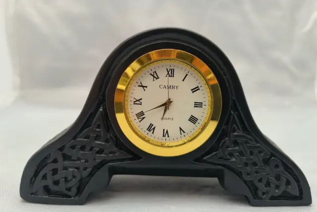 Irish Turf Tara Mantle Clock C14 Handmade in Ireland Gift Boxed