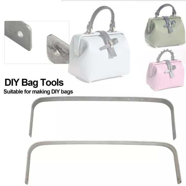 DIY Bag Tools Purse Frame Retro Stylish 2pcs Aluminum For Handbags