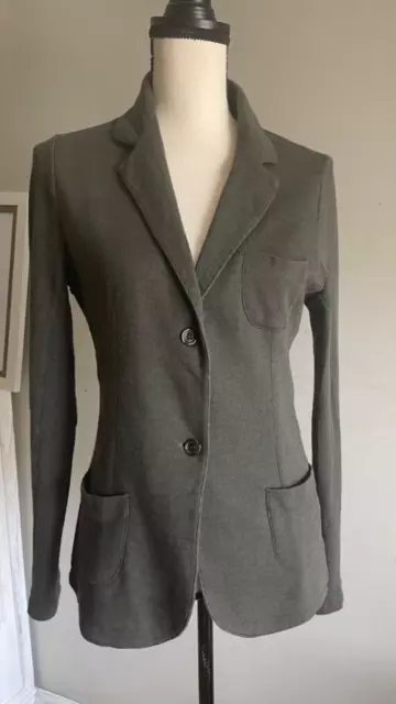 Majestic Paris Neiman Marcus Green Olive Button Blazer Size 3