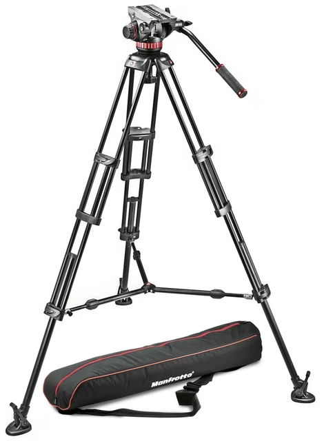 MANFROTTO Trépied Kit MVH502A, 546BK-1 Trépied 546BK + Tête MVH502A +Sac