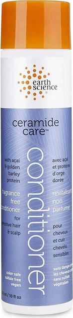 Acondicionador sin fragancias Ceramide Care de Earth Science, 10 oz