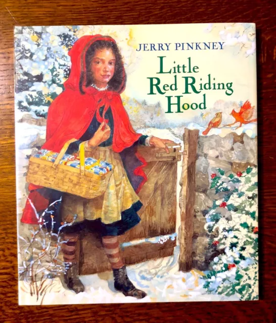 RARE SIGNED Jerry Pinkney LITTLE RED RIDING HOOD 2007 1st Edition 1st Printing!!