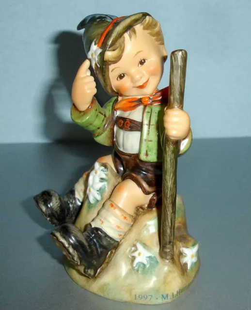 Hummel Goebel Mountaineer Boy Figurine 315 TMK7 5.25"H Signed by Skrobek