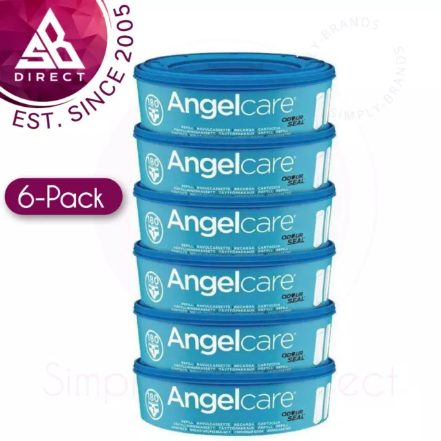 Angelcare Recharge Cassettes │ Bébé/Enfant Couches / Nettoyage │ Paquets De 6