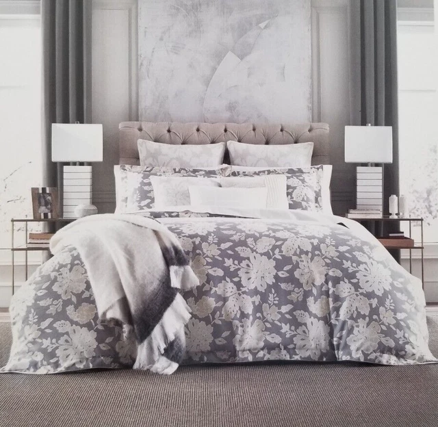 3 pc Tommy Hilfiger Broadmoor Floral King Duvet Cover & Shams Set $300 NIP