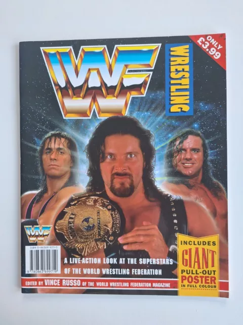 1995 WWF Wrestling Superstars Magazine Special with Full Colour Giant Poster