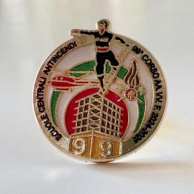 Spilla Vigili Del Fuoco Con Bandiera UK | Distintivo 23mm | Regalo Per Pompieri