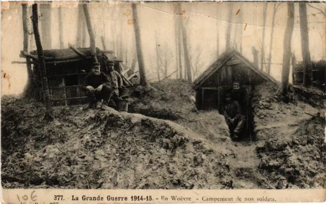 CPA AK Militaire - En Woevre - Campement de nos soldats (698666)