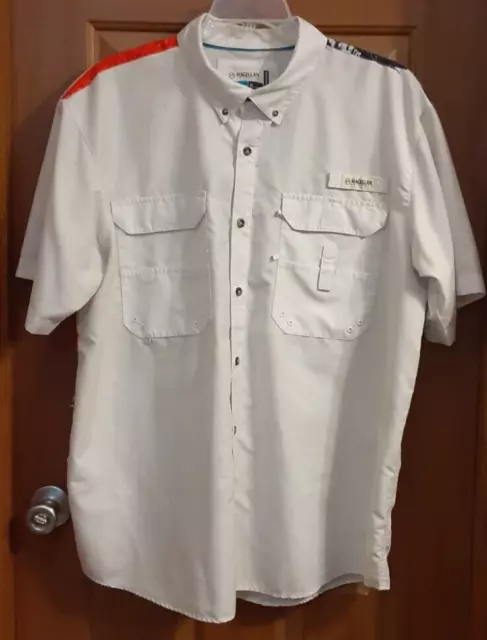 MAGELLAN OUTDOORS FISH Gear White Short Sleeve Moisture-Wicking Shirt Size  XL $27.51 - PicClick CA