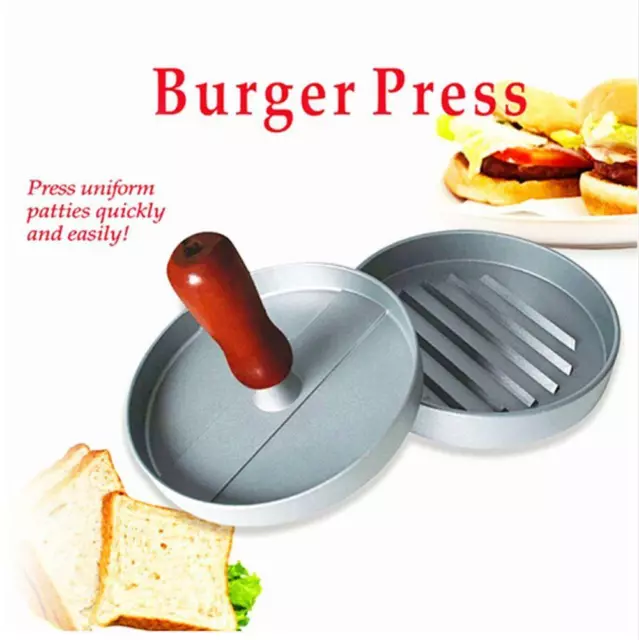 Non-Stick Hamburger Press Burger meat beef grill patty maker Mould kitchen BBQ