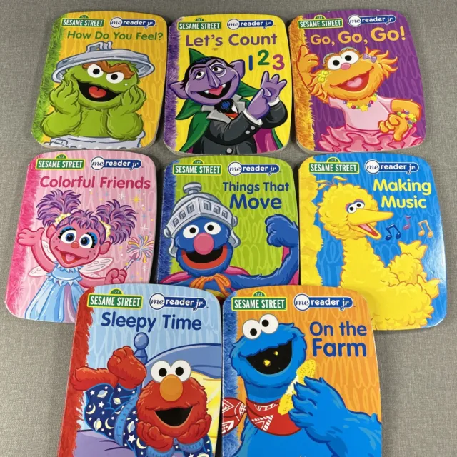 Sesame Street Me Reader Jr Lot Of 8 Toddler Board Books