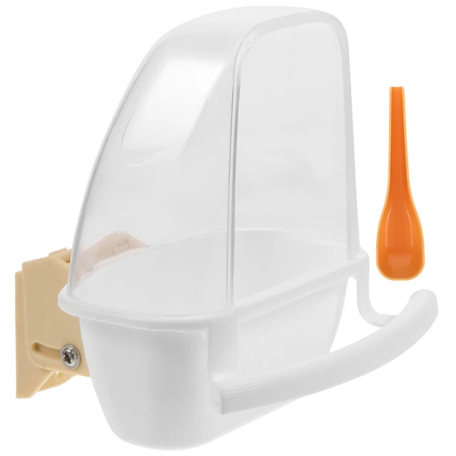 Alimentador de aves dispensador de comida para pájaros alimentador de loros jaula accesorios periquito transparente