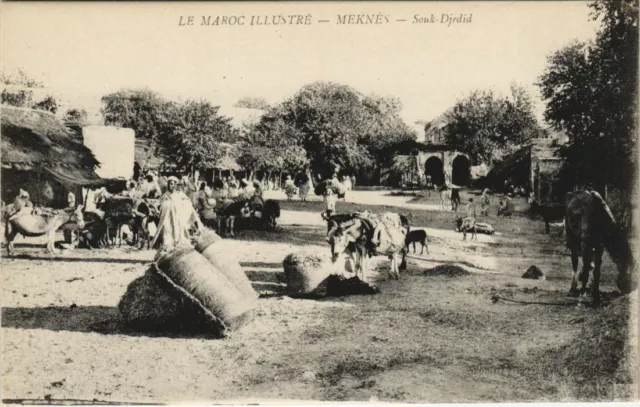 CPA AK MEKNES Souk-Djedid MAROC (23928)