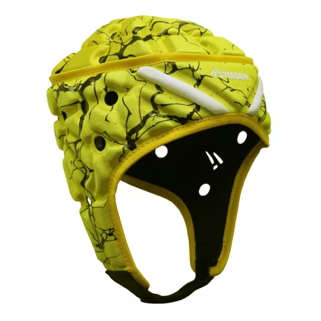 Steeden Players Rugby League Headgear Yellow/Black NRL - Size Junior or Youth