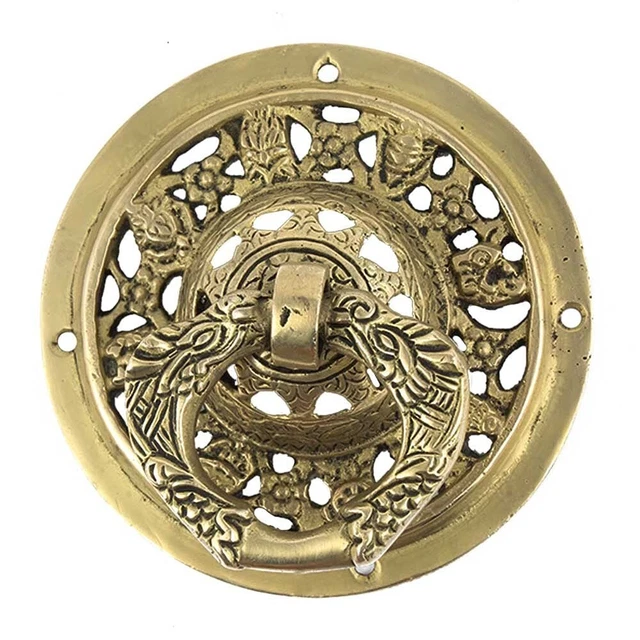 15.5 CM Laiton Perroquet Porte Knocker- Superbe Doré Porte Knock pour Beau Décor