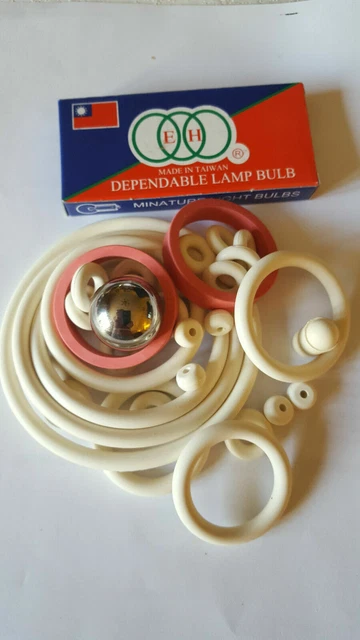 Kit Complet De Rechange Pour Flipper Gottlieb Sky Jump/Free Fall - Élastiques, Bille, Ampoules, Neuf