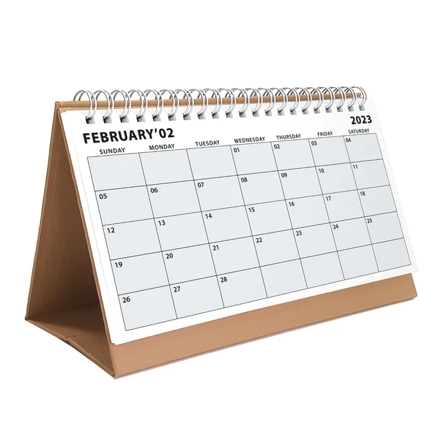 BOHO COLOR MONTHLY Planner Calendar, 2023 Desk Calendar, Minimalist