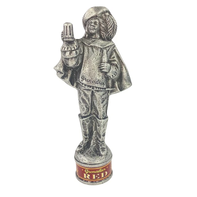 Grenadier Red 0492 G. Heileman Beer Tap with Red Felt Bag Approx. 9''