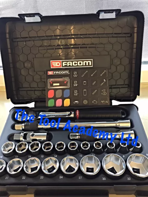 Facom New Release 1/2 Drive Socket Ratchet Tool Set New Design 8-32mm