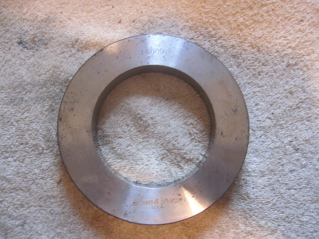 Brown & Sharpe 3.6" calibration ring