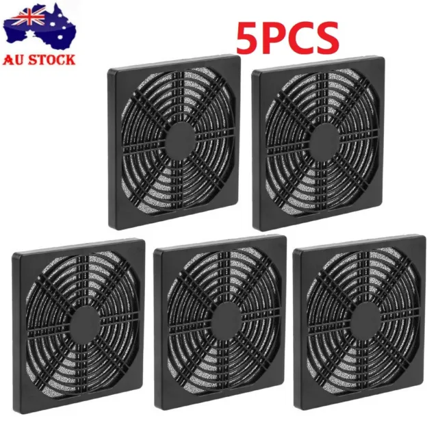 5X Dustproof 120mm Case Fan Dust Filter Guard Grill Protector Cover PC Compute
