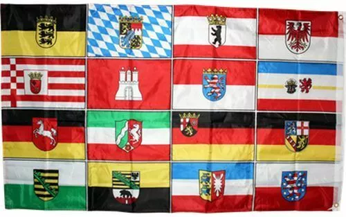 16 German States Flag 3x5 ft Double Sided Germany Bavaria Berlin Saxony etc