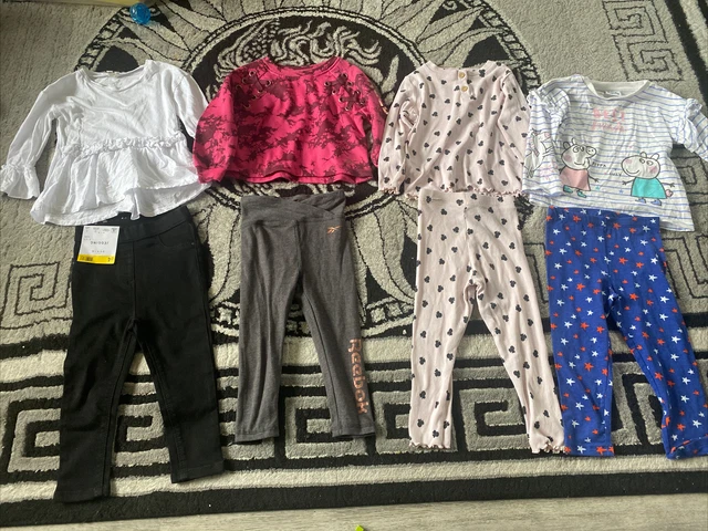 girls 18-24 months 4 outfits reebok peppa pig