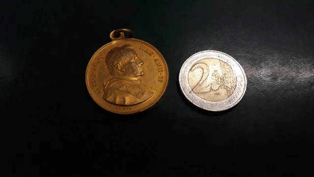 Medaille Religiöse Pie X Platte Or REF41785