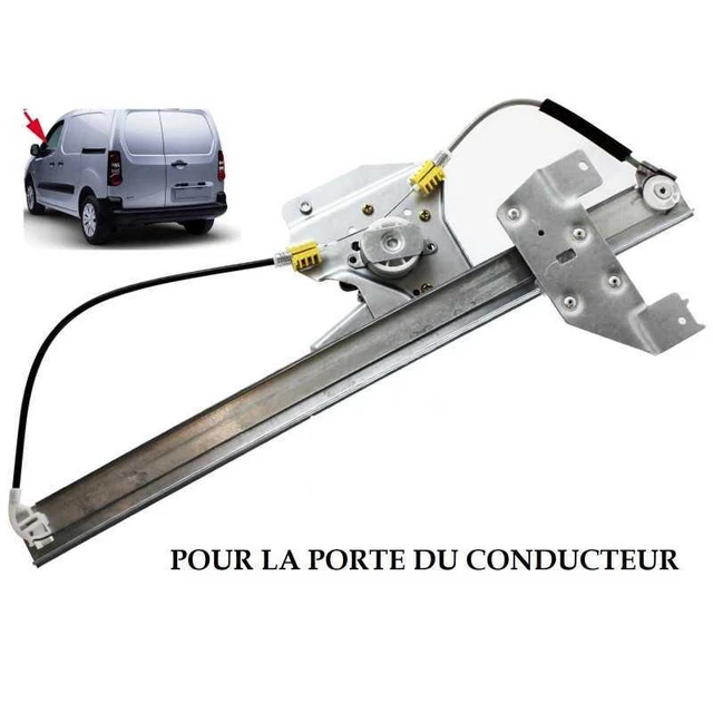 Mécanisme Lève-Vitre Électrique Avant Gauche + Moteur Pour Citroën Berlingo / Peugeot Partner 1996-2008 – 9221G3