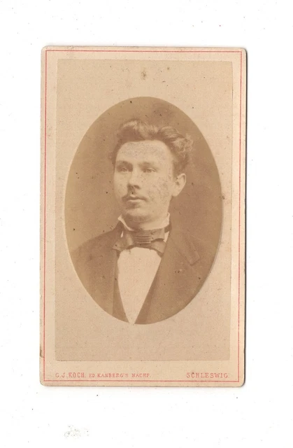 CDV Foto Herrenportrait - Schleswig 1880er