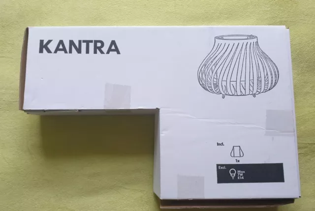 IKEA „KANTRA“ Lampe-/Tischlampe/Papier-/Kunststoffschirm Neu & OVP