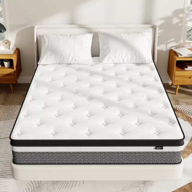 10" 12" 14" Gel Memory Foam Hybrid Queen Mattress Spring Twin Full King in A Box 3