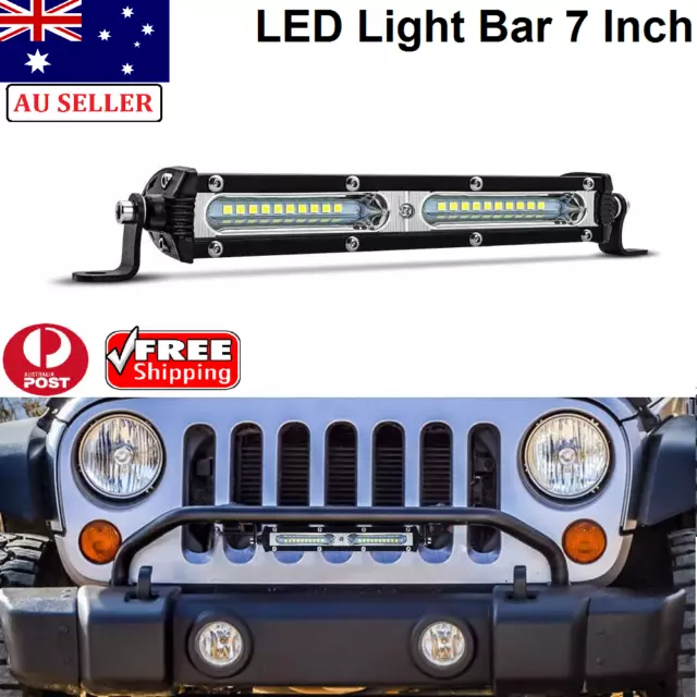 7 inch CREE LED Work Light Bar Spot Flood Driving fog Lamp Off Road 4WD 4X4 AU