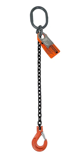Chain Sling - 1/2" X 5' Single Leg with Sling Hook - Grade 100