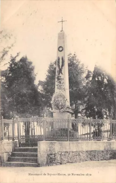 CPA 94 MONUMENT DE BRY SUR MARNE  (dos non divisé)