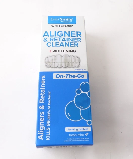 Limpiador alineador de espuma blanca EverSmile + blanqueador - 1,69 oz Fl