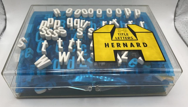 VTG HERNARD 3-D TITLE LETTERS Dimensional Products Ceramic 3-D 300+ Pieces USA