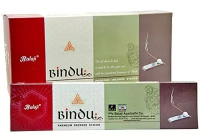 Balaji Bindu Premium Incense Sticks/ Joss Sticks/ Agarbatti Single Box 30g x 1