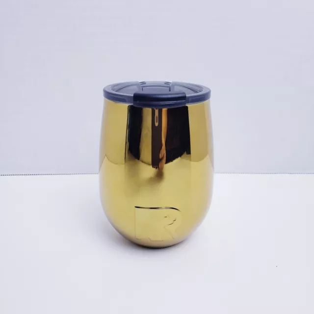 Rtic Holiday Collection 10oz Wine Tumbler Mirrored Gold Color
