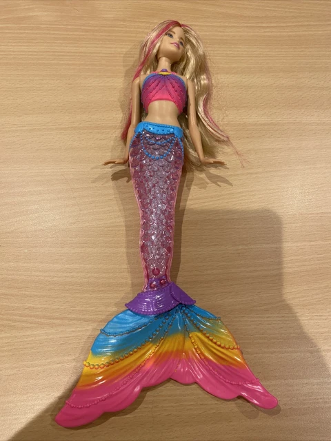 Barbie dhc40 rainbow lights mermaid doll online