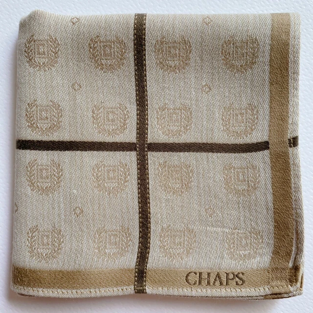 Handkerchief Men's Pocket Square Vintage Art Brown Geometric Solid Cotton 18"