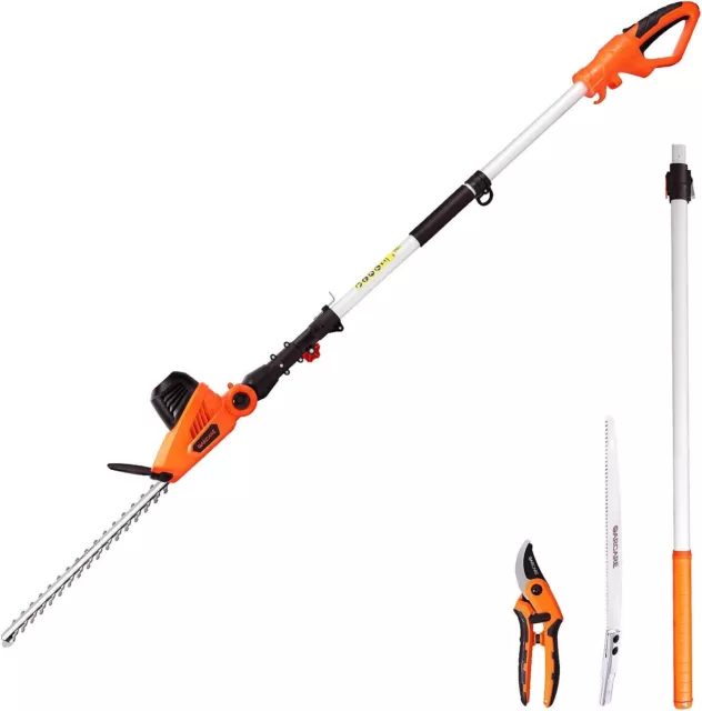 GARCARE Electric Hedge Trimmer Corded 4.8A Hedge Clippers with 20 inch Cut Blade