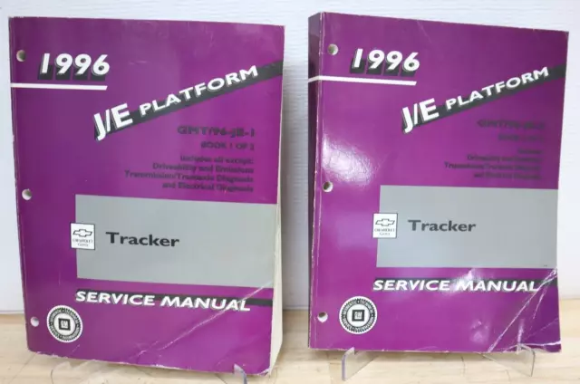 1996 Geo Tracker Shop Manual 2 Volume Set 96 Chevrolet Chevy Repair Service LSi