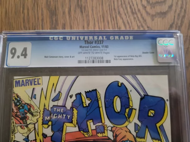 The Mighty Thor 337 Double Cover CGC 9.4 2