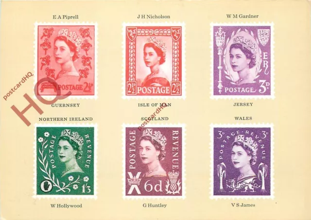 Picture Postcard::ROYAL MAIL, UNADOPTED ESSAYS FROM THE 1958 COUNTRY STAMP ISSUE