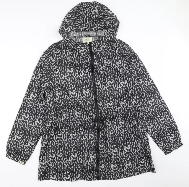 Papaya Womens Black Rain Coat Size L