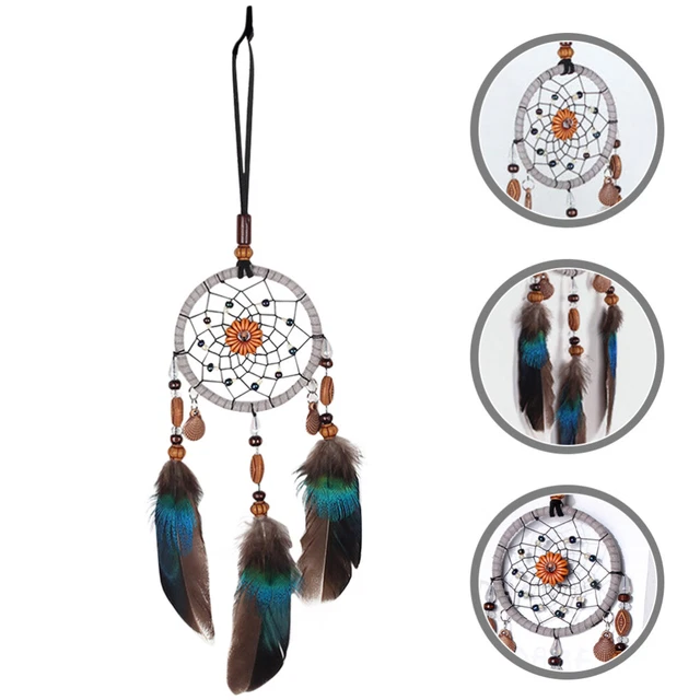 2 Pcs plume dreamcatcher for wall hanging rêve de chambre Décoratif Tent