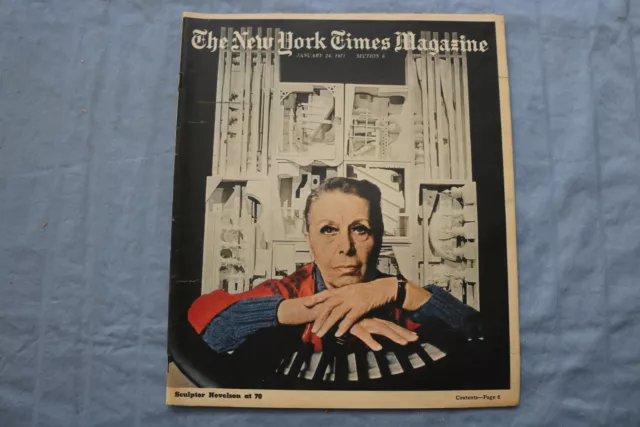 1971 January 24 The New York Times Magazine - Sculptor Louise Nevelson - Np 8477