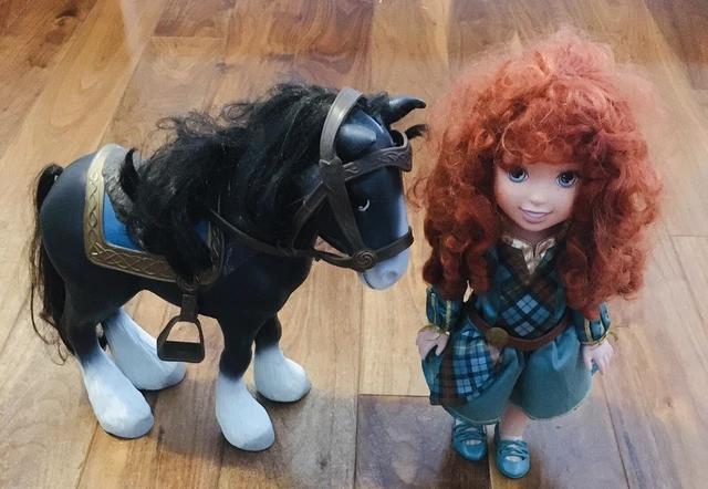 DISNEY STORE BRAVE Merida Doll &Angus Horse Animators Collection 16 ...